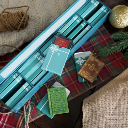 MINI-BUCH-ORNAMENT FÜR DEN ADVENT